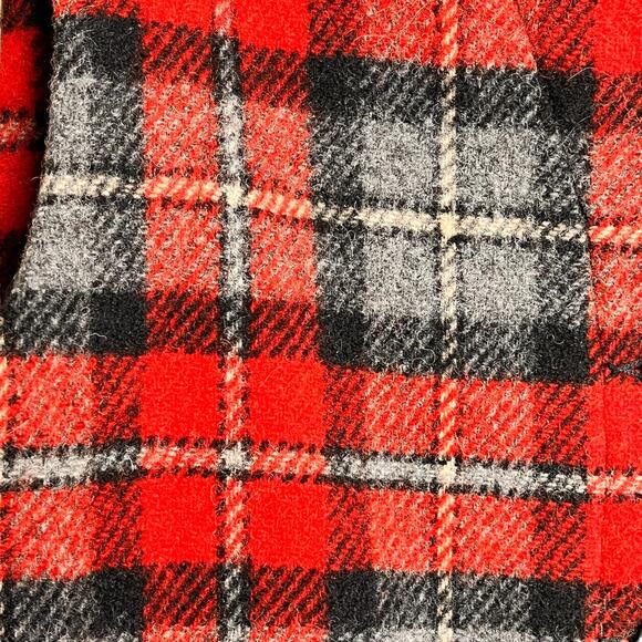 Vintage Eddie Bauer Vest Wool Red Plaid Lumberjack Women's M - Picture 8 of 9